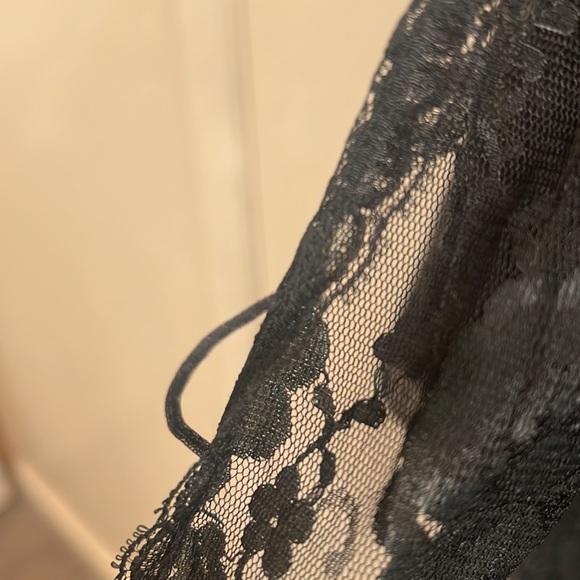 Vintage Black Lace Maxi Duster - Picture 4 of 5